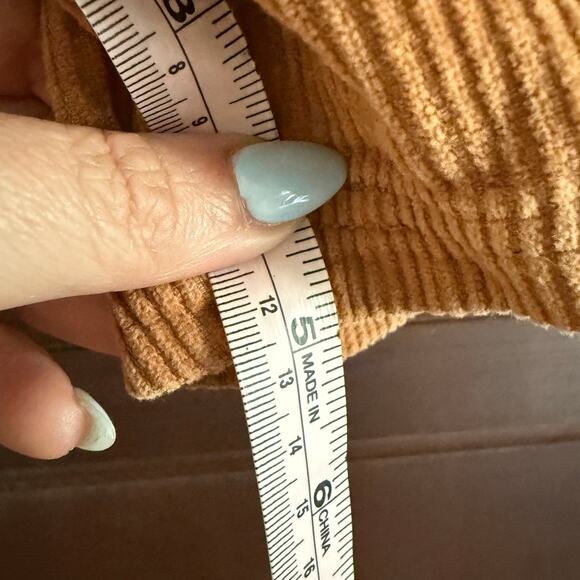 PARTY PANTS | Brown Corduroy 5 inch Pull-on Drawstring Shorts | Small - Picture 2 of 6